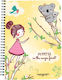 AG Trees Spiral Notebook Ruled B5 2 Subjects Pepitta Yellow 1pcs