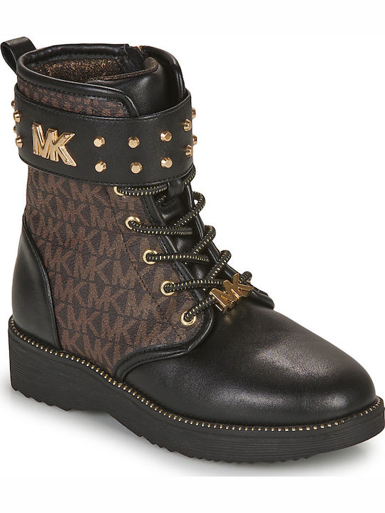 Kinderstiefel mit Reißverschluss Braun