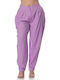 Women's Fabric Trousers Loose Fit Purple