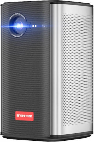 Byintek UFO P70 Mini 3D Projektor DLP LED-Lampe mit Wi-Fi und Eingebauten Lautsprechern Schwarz