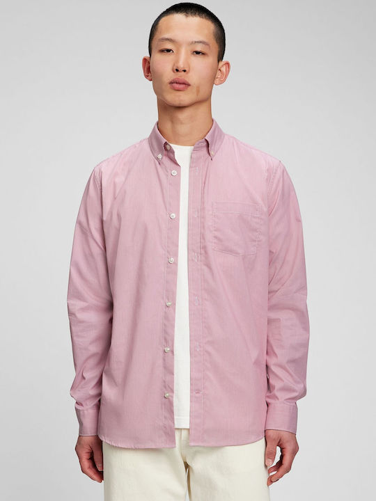 GAP Performance Men's Shirt Long Sleeve Pink