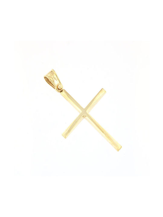 Anorado Herren Gold Kreuz 14K