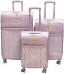 DKNY Set of Suitcases Purple Set 3pcs