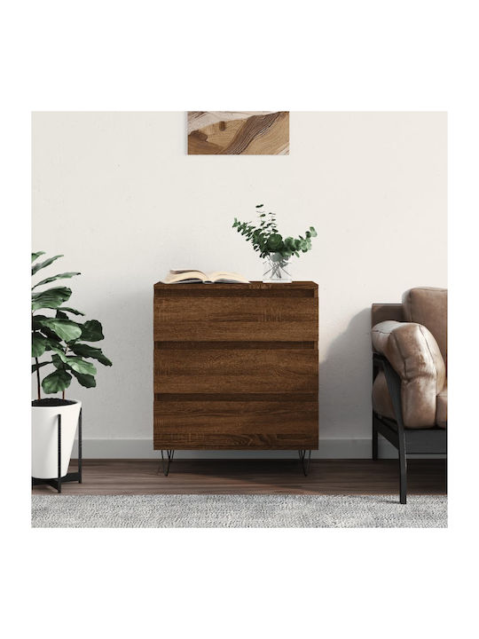 Sideboard Wooden Καφέ Δρυς 60x35x70cm