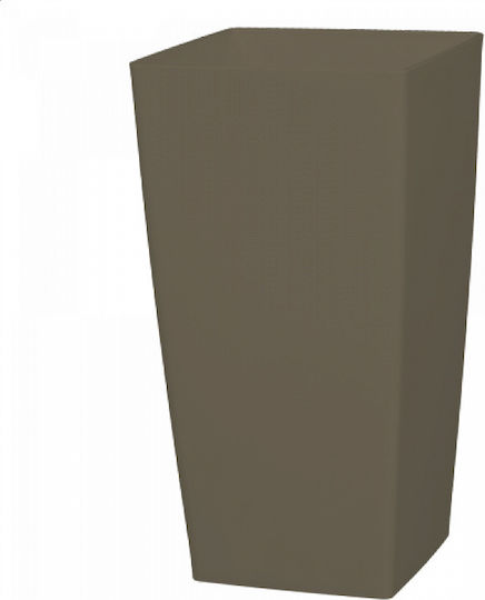 Miltoplast Sampson Pot Plastic Taupe 30x30x56cm.