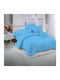 SpitiBazaar Σετ Σεντόνια Υπέρδιπλα 220x240εκ. Γαλάζιο (4τμχ)