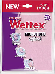 Wettex Σπογγοπετσέτες Γενικής Χρήσης Ροζ 2τμχ
