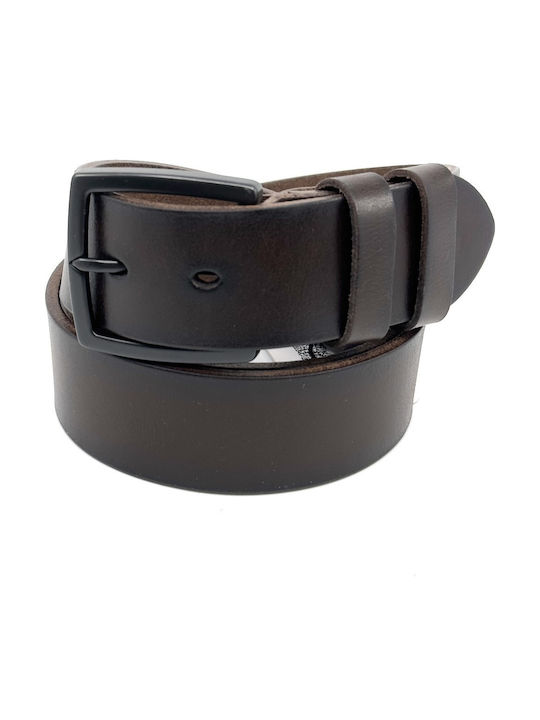 Legend Accessories Wide Men's Belt Leather Brown