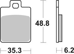 SBS Motorcycle Brake Pads Rear for Gilera Runner Piaggio NRG