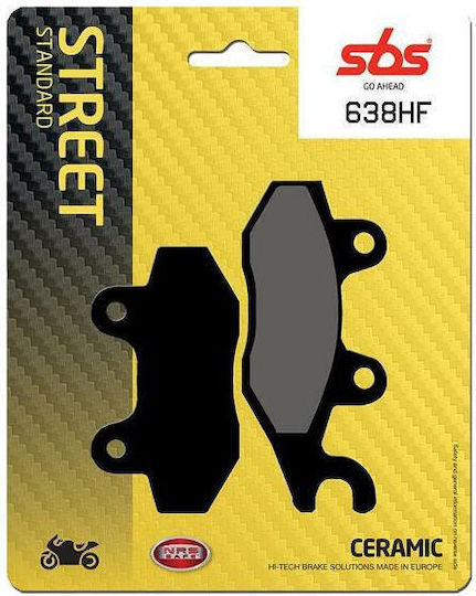 SBS Motorcycle Brake Pads Rear for Kawasaki EX 300 Triumph Tiger 1050
