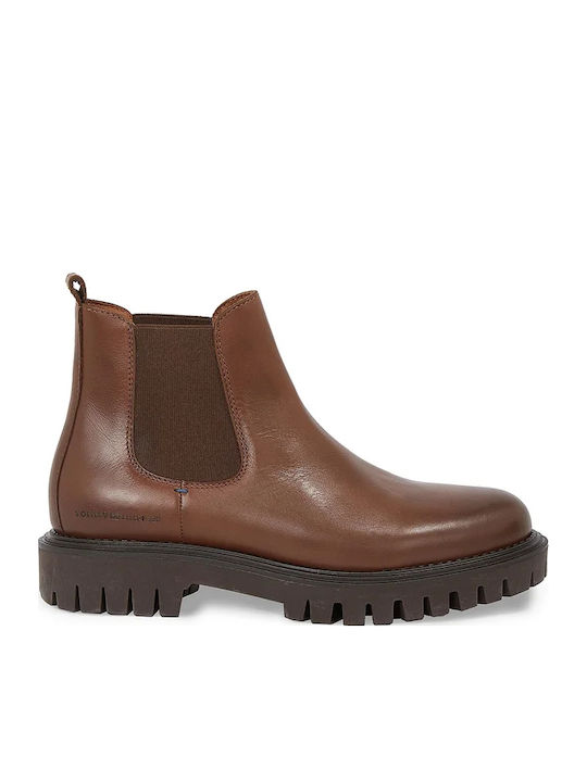 Tommy Hilfiger Piele Tabac maro Ghete barbati