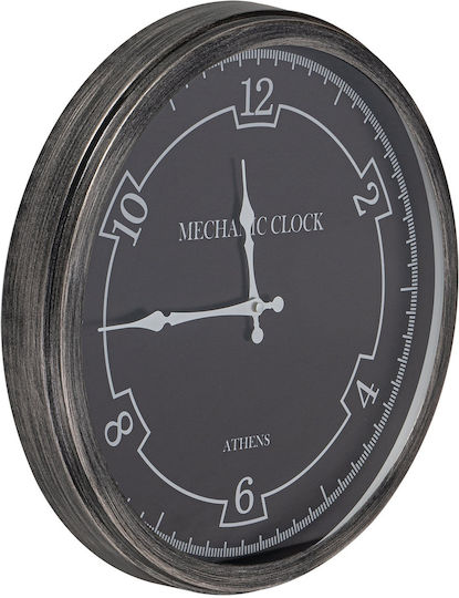 ARlight Wanduhr Kunststoff Schwarz