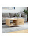 Rectangular Wooden Coffee Table Sonoma L90xW50xH40cm