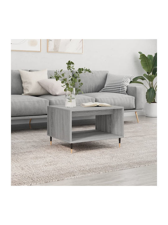 Rectangular Side Table Gray L60xW50xH40cm