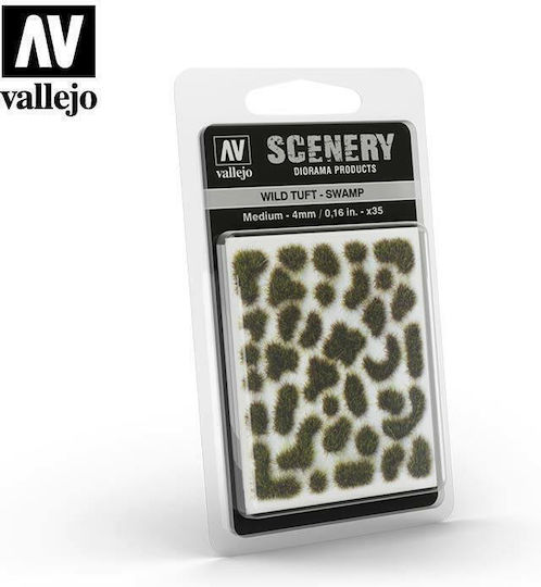 Acrylicos Vallejo Plant Mockup Medium Scenery - Wild Tuft – Swamp 35pcs