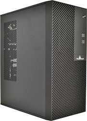 Powertech PT-1101 Mini Tower Κουτί Υπολογιστή Μαύρο