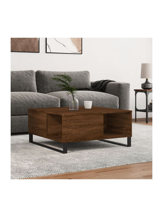 Rectangular Wooden Coffee Table Walnut L80xW80xH36.5cm