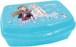 Disney Frozen Disney Kids Lunch Plastic Box 0.6lt Light Blue L12xW5xH6cm