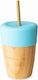 Eco Rascals Παιδικό Ποτηράκι από Bamboo Μπλε 210ml