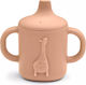 Liewood Παιδικό Ποτηράκι με Λαβές και Καλαμάκι Amelio Sippy Cup από Σιλικόνη Ροζ Giraffe 150ml για 6m+