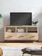 TV Stand Wooden Beige L102xW36xH50cm