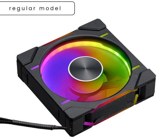 Phanteks PH-F120D30 Case Fan (2000rpm / 61.5cfm) με RGB Φωτισμό και Σύνδεση 4-Pin PWM Regular Black