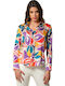 Women's Satin Long Sleeve Shirt