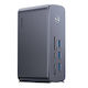 Baseus UnionJoy USB-C Докинг станция с HDMI/DisplayPort 4K PD Етърнет и свързване 2 монитора Сив