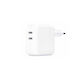 Technovo Charger Without Cable with 2 USB-C Ports 35W Power Delivery Whites (TN-C101)