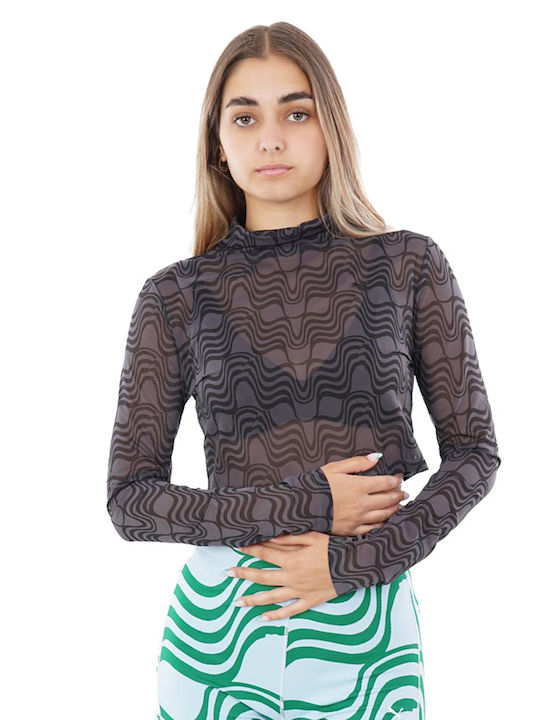PUMA Rink See Through Μπλούζα Μαύρη