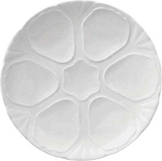 Güral Porselen Delta Plate Shallow made of Porcelain White with Diameter 28cm