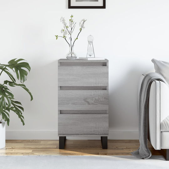 Wooden Bedroom Chest of Drawers with 3 Drawers 40x35x70cm