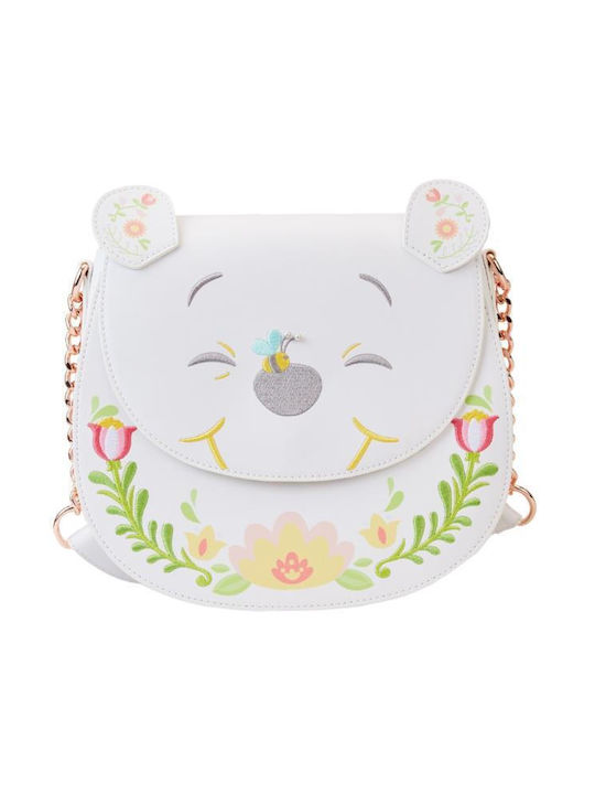 Loungefly Disney Winnie The Pooh Cosplay Folk Floral Kids Bag Shoulder Bag White