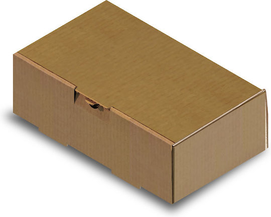 PaperQ Σετ 100 Χάρτινα Κουτιά Burger Kraft 22x13x7εκ.