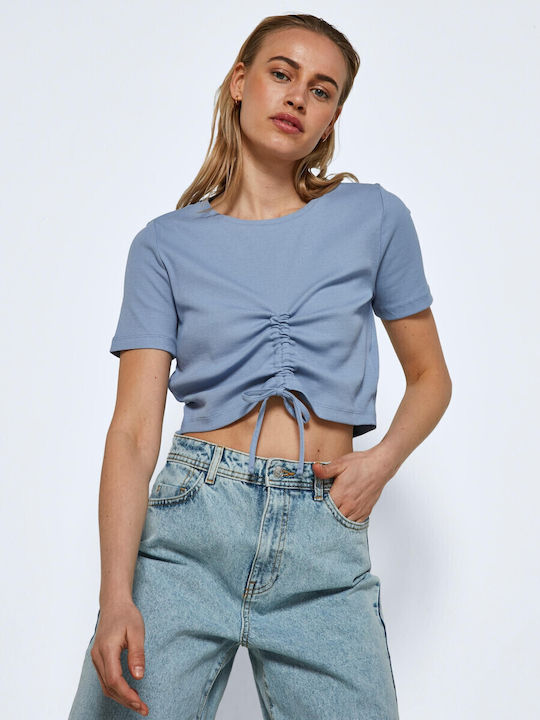 Noisy May Damen Sommer Crop Top Baumwolle Kurza...