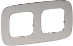 Legrand Switch Frame 2 Positions in Silver Colo...