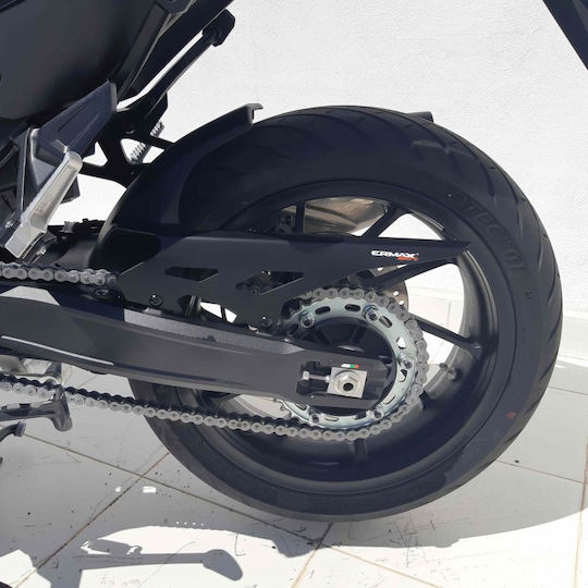 Ermax Φτερό Πίσω Τροχού Μοτοσυκλέτας Μαύρο