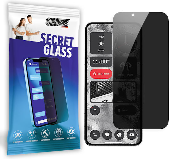GrizzGlass SecretGlass Ceramic Privacy Tempered Glass (Nothing Phone 2)