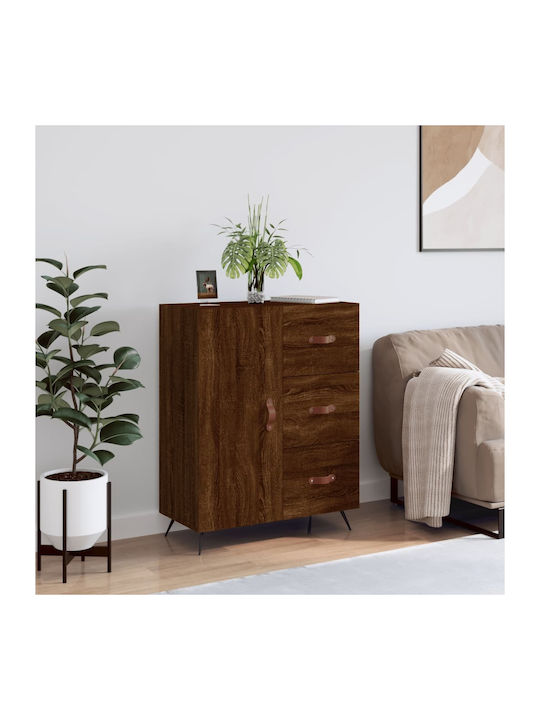 Schrank Boden 827891 69.5x34x90εκ. Brown Oak