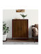 Schrank Boden Brown Oak 69.5x34x90cm