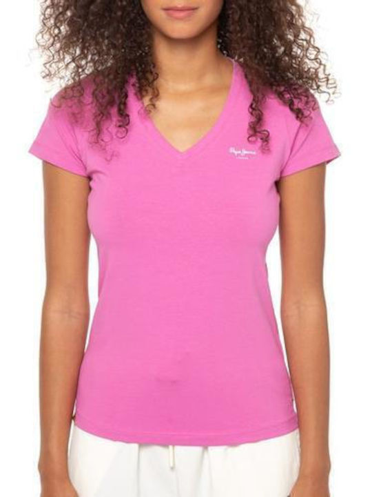 Pepe Jeans Women's T-shirt Pink