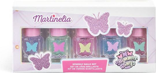 Martinelia Shimmer Wings Glittered Kids Nail Polishes 5pcs
