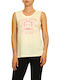 Women's Summer Blouse Sleeveless Yellow