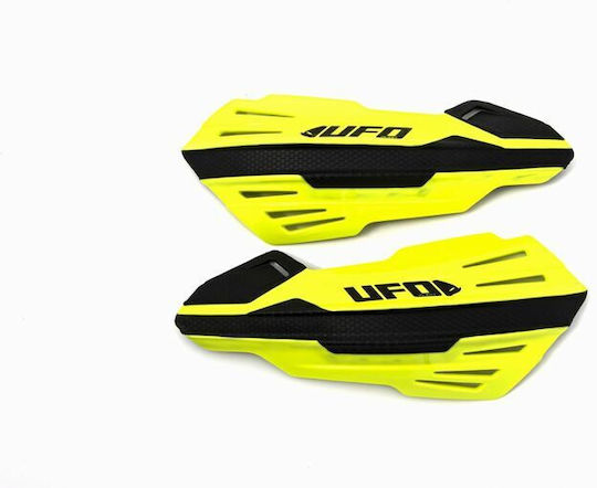 UFO Motorcycle Protective Hand Guards in Yellow Colour