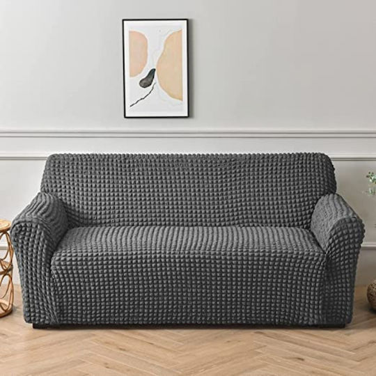 Elastische Abdeckung für Dreisitziges Sofa Gray 1Stück 3SEAT-XV-GREY DARK