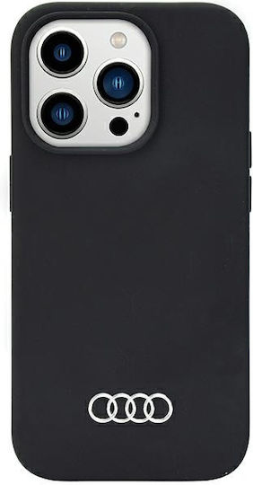 Audi Back Cover Silicon / Plastic Negru (iPhone 14 Pro)