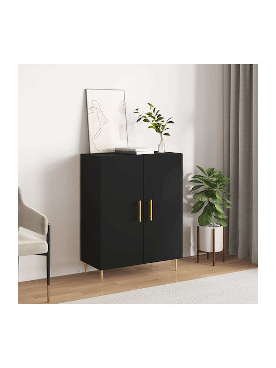 Wooden Buffet Black L69.5xW34xH90cm