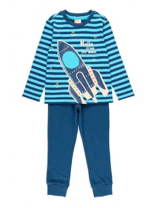 Boboli Kids' Pajamas Winter Cotton Blue