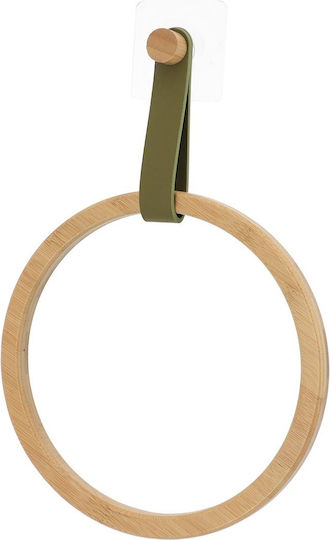 Eurocasa Bathroom Ring Single with Sticker 31x21cm Brown