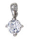 Roloi Kaliamanis White Gold 14K Charm with Zircon